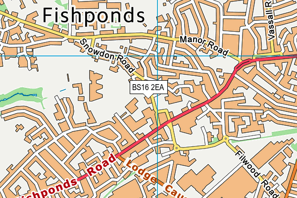 Jd Gyms (Bristol) map (BS16 2EA) - OS VectorMap District (Ordnance Survey)
