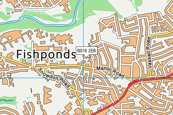 BS16 2EB map - OS VectorMap District (Ordnance Survey)