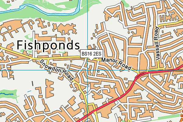 BS16 2ES map - OS VectorMap District (Ordnance Survey)