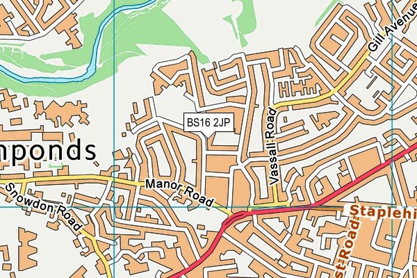 Avanti Gardens School map (BS16 2JP) - OS VectorMap District (Ordnance Survey)