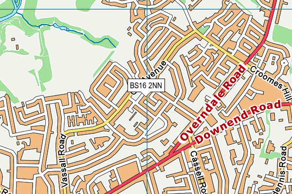 BS16 2NN map - OS VectorMap District (Ordnance Survey)