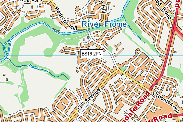 BS16 2PN map - OS VectorMap District (Ordnance Survey)