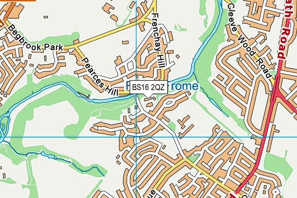 BS16 2QZ map - OS VectorMap District (Ordnance Survey)