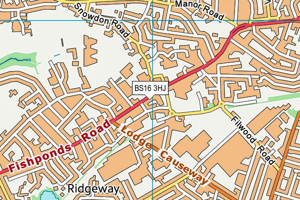 BS16 3HJ map - OS VectorMap District (Ordnance Survey)
