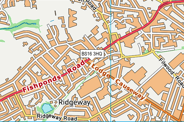 BS16 3HQ map - OS VectorMap District (Ordnance Survey)
