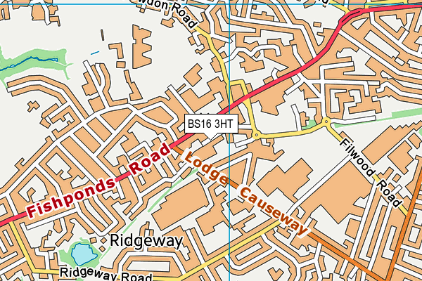 BS16 3HT map - OS VectorMap District (Ordnance Survey)