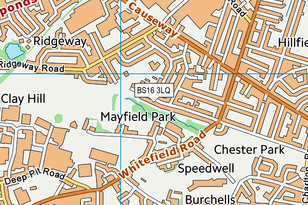 BS16 3LQ map - OS VectorMap District (Ordnance Survey)