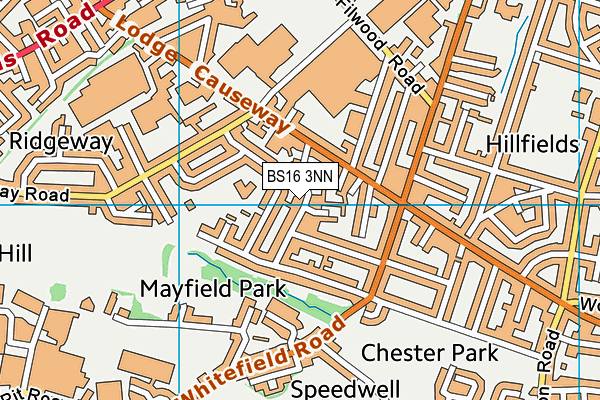 BS16 3NN map - OS VectorMap District (Ordnance Survey)