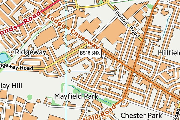 Chester Park Junior School map (BS16 3NX) - OS VectorMap District (Ordnance Survey)