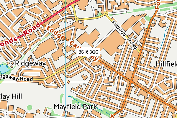 Chester Park Infant School map (BS16 3QG) - OS VectorMap District (Ordnance Survey)