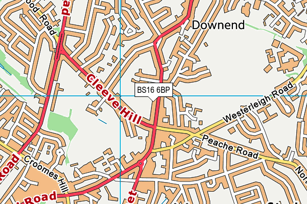 BS16 6BP map - OS VectorMap District (Ordnance Survey)