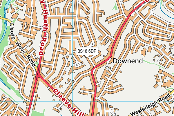 BS16 6DP map - OS VectorMap District (Ordnance Survey)