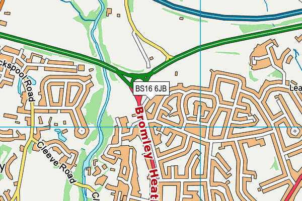 BS16 6JB map - OS VectorMap District (Ordnance Survey)