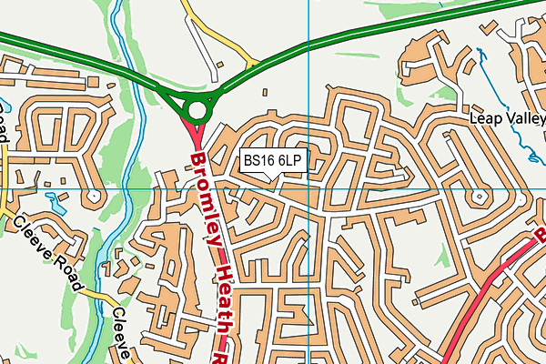 BS16 6LP map - OS VectorMap District (Ordnance Survey)