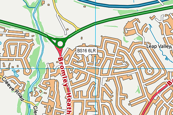 BS16 6LR map - OS VectorMap District (Ordnance Survey)