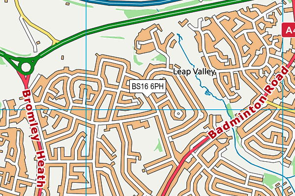 BS16 6PH map - OS VectorMap District (Ordnance Survey)