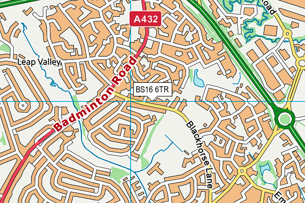 Blackhorse Primary School map (BS16 6TR) - OS VectorMap District (Ordnance Survey)