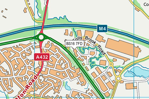 BS16 7FD map - OS VectorMap District (Ordnance Survey)