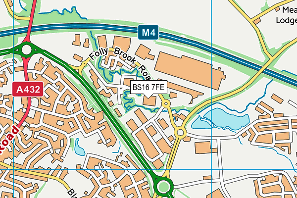 BS16 7FE map - OS VectorMap District (Ordnance Survey)