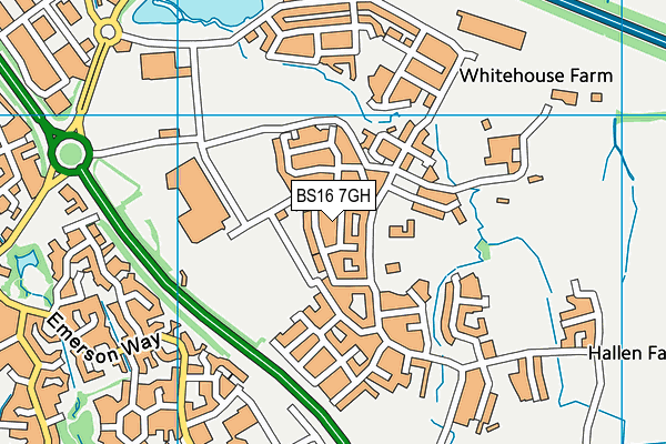 BS16 7GH map - OS VectorMap District (Ordnance Survey)