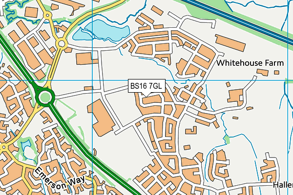 BS16 7GL map - OS VectorMap District (Ordnance Survey)