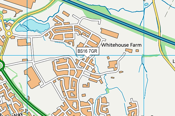 BS16 7GR map - OS VectorMap District (Ordnance Survey)