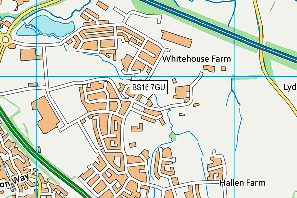 BS16 7GU map - OS VectorMap District (Ordnance Survey)