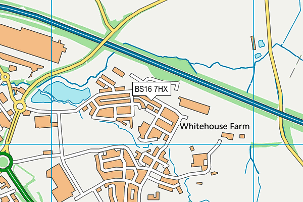 BS16 7HX map - OS VectorMap District (Ordnance Survey)