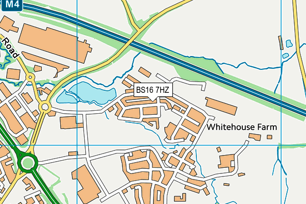 BS16 7HZ map - OS VectorMap District (Ordnance Survey)