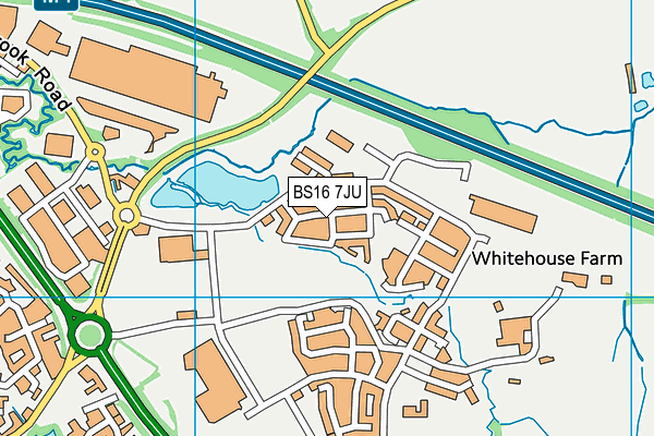 BS16 7JU map - OS VectorMap District (Ordnance Survey)