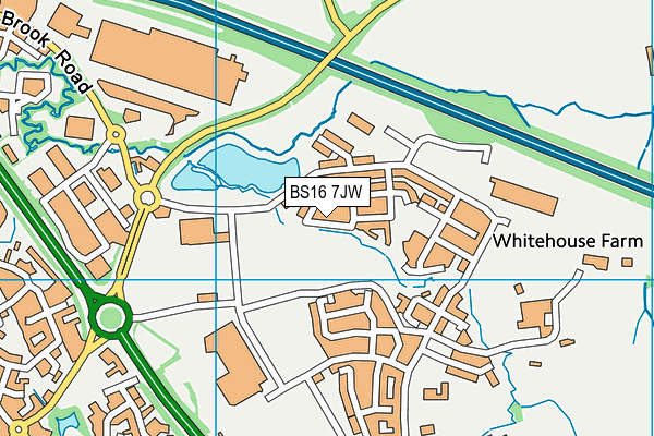BS16 7JW map - OS VectorMap District (Ordnance Survey)