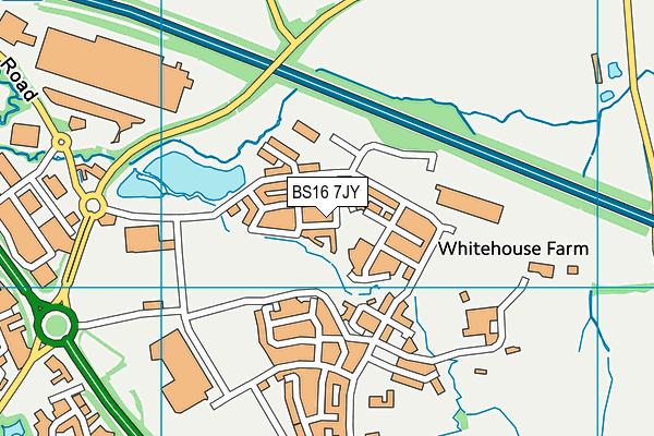 BS16 7JY map - OS VectorMap District (Ordnance Survey)