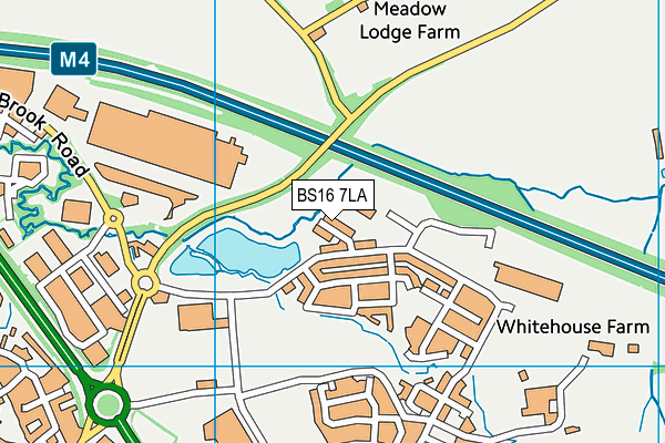 BS16 7LA map - OS VectorMap District (Ordnance Survey)