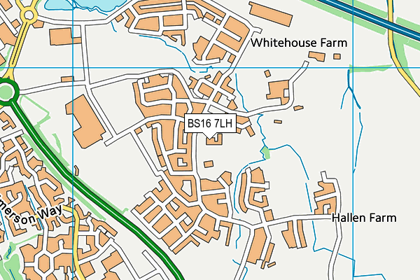 BS16 7LH map - OS VectorMap District (Ordnance Survey)