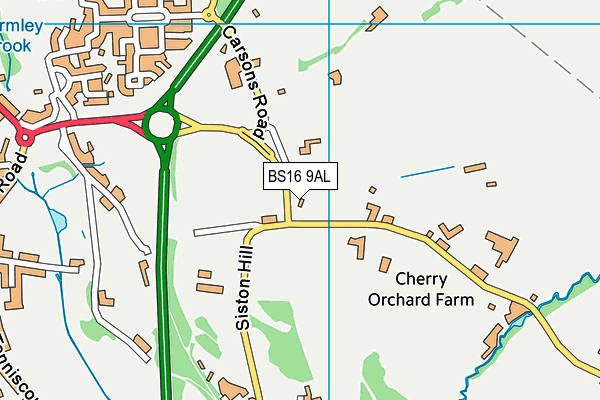 BS16 9AL map - OS VectorMap District (Ordnance Survey)