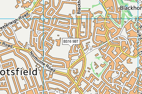 Windsor Place (Closed) map (BS16 9BT) - OS VectorMap District (Ordnance Survey)