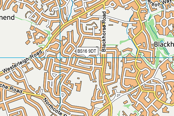 BS16 9DT map - OS VectorMap District (Ordnance Survey)