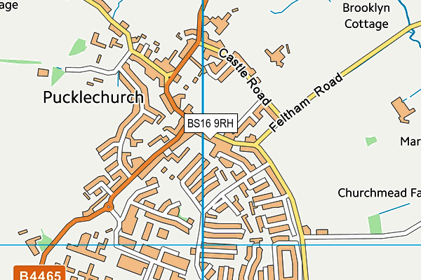 BS16 9RH map - OS VectorMap District (Ordnance Survey)
