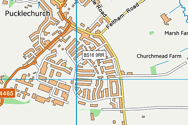 BS16 9RR map - OS VectorMap District (Ordnance Survey)