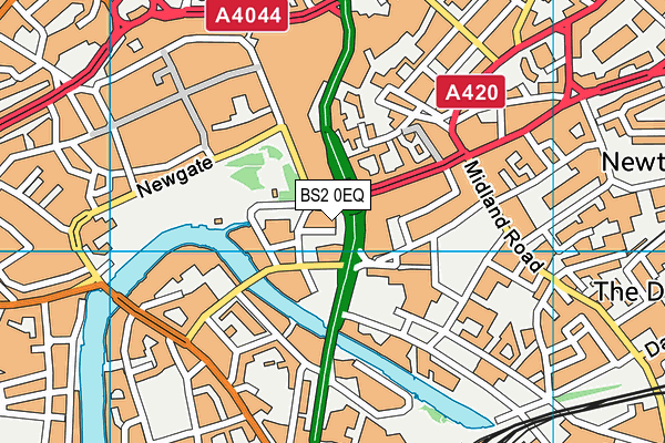 BS2 0EQ map - OS VectorMap District (Ordnance Survey)