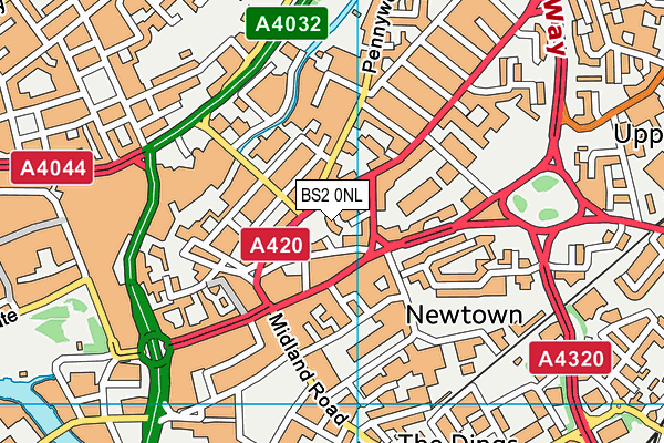 BS2 0NL map - OS VectorMap District (Ordnance Survey)