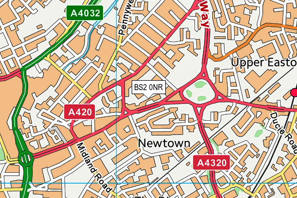 BS2 0NR map - OS VectorMap District (Ordnance Survey)