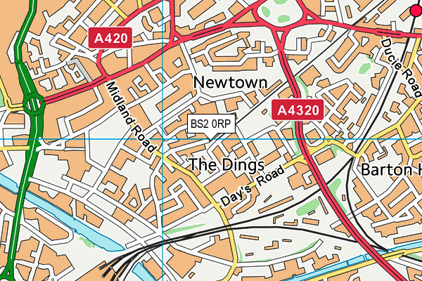 BS2 0RP map - OS VectorMap District (Ordnance Survey)