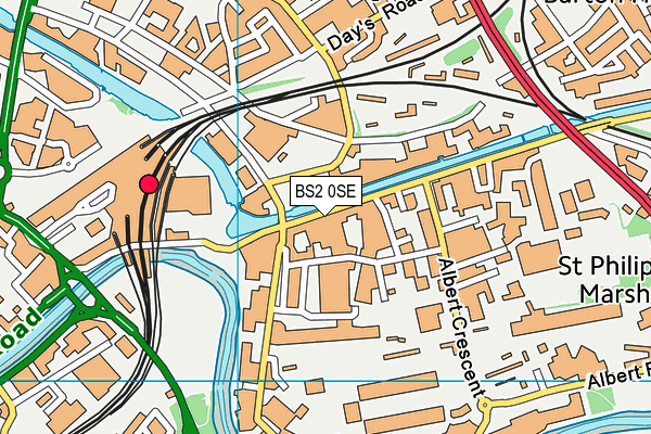 BS2 0SE map - OS VectorMap District (Ordnance Survey)