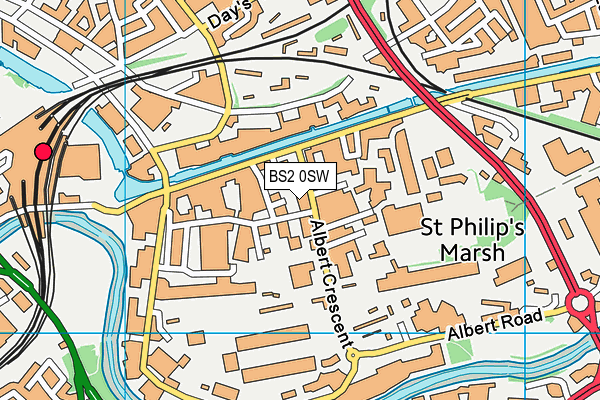 BS2 0SW map - OS VectorMap District (Ordnance Survey)