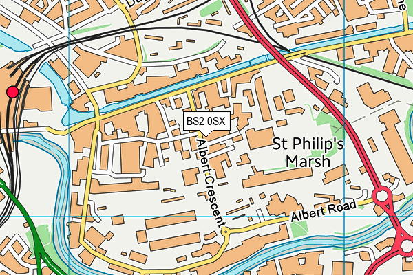 BS2 0SX map - OS VectorMap District (Ordnance Survey)