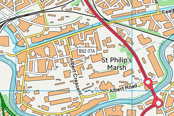 BS2 0TA map - OS VectorMap District (Ordnance Survey)