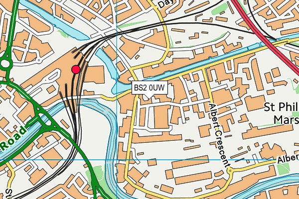 BS2 0UW map - OS VectorMap District (Ordnance Survey)