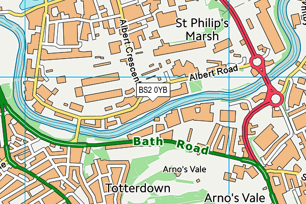 Map of ALBERT ROAD (BRISTOL) MANAGEMENT COMPANY LIMITED at district scale