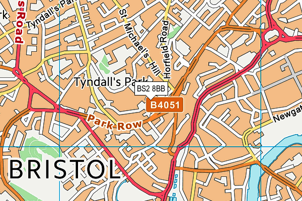 BS2 8BB map - OS VectorMap District (Ordnance Survey)